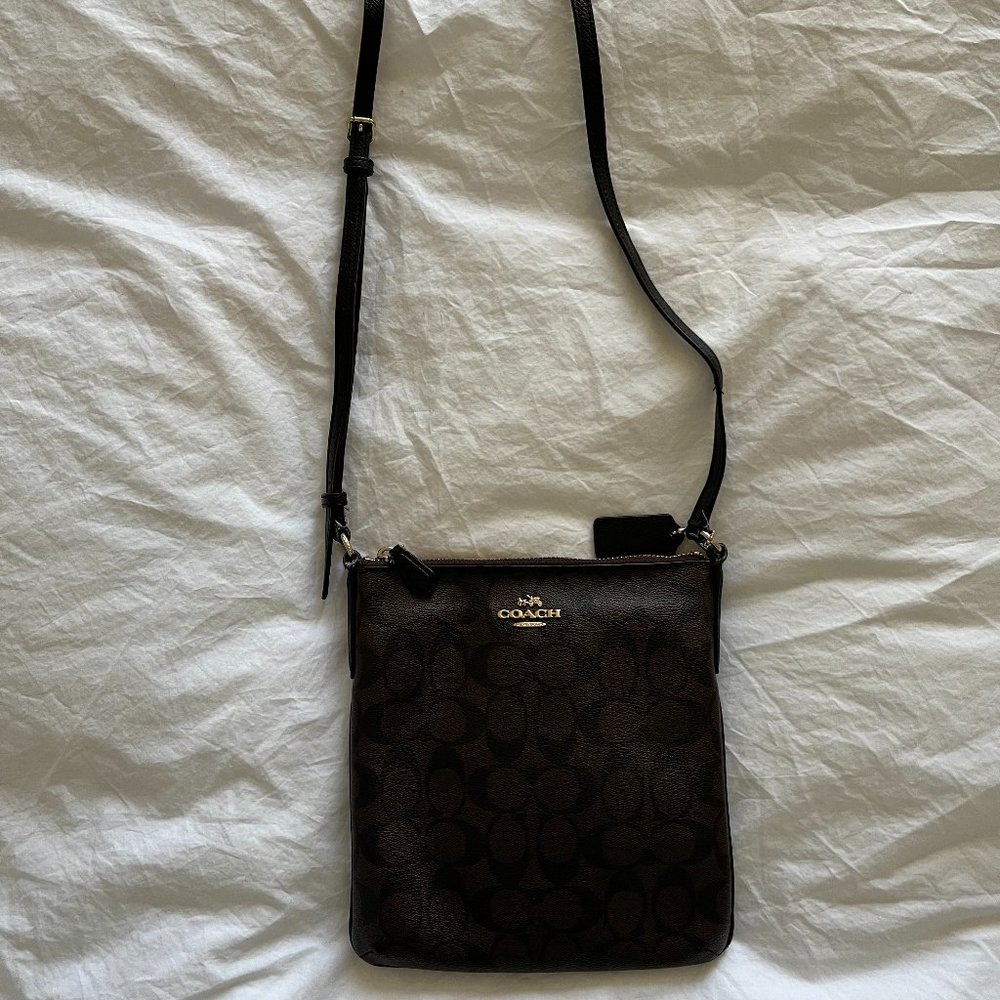 Coach Mini Rowan File Bag in Signature Canvas